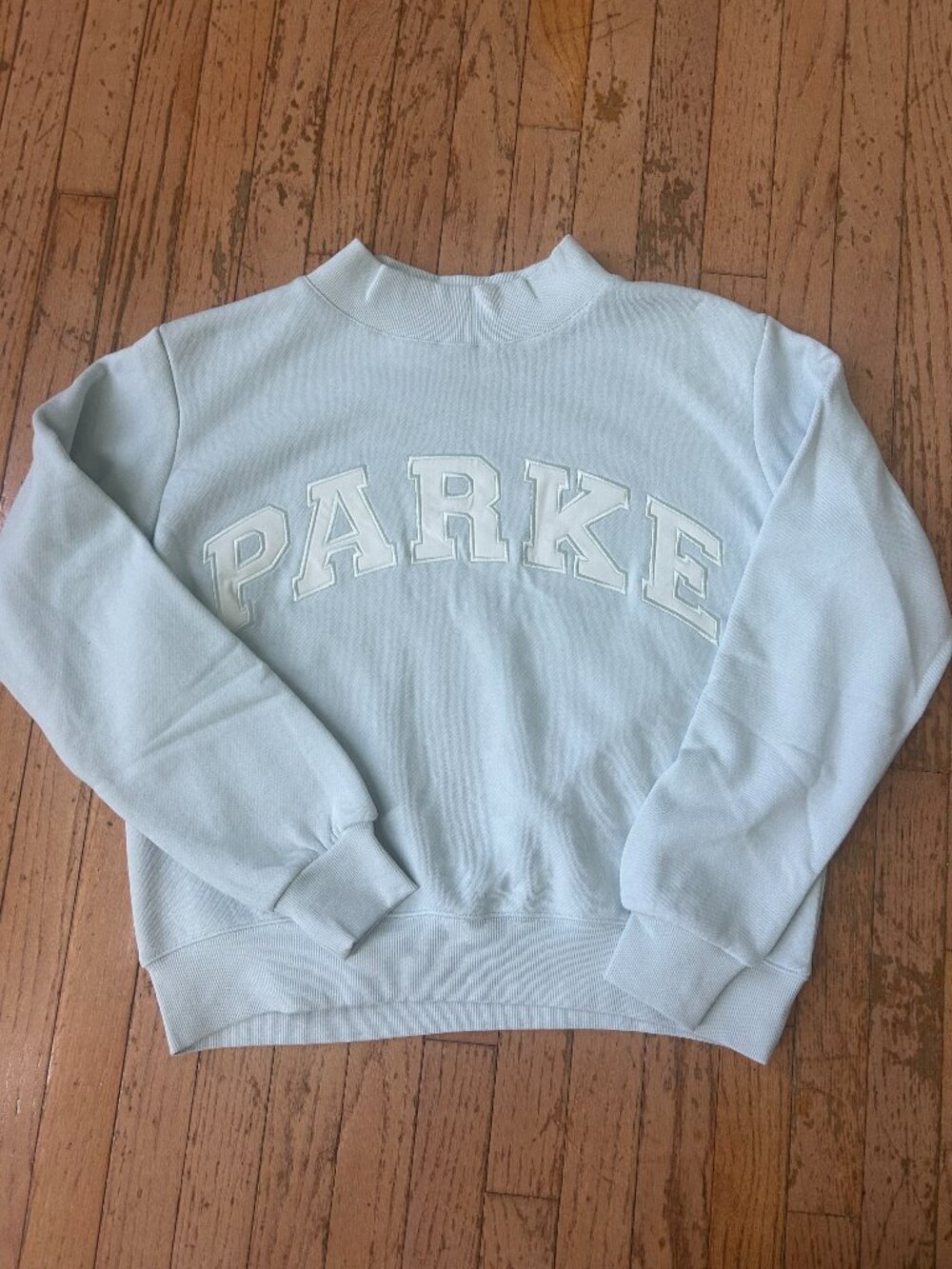 Parke birthday drop mock-neck in color frosting - size s/m -true to size
